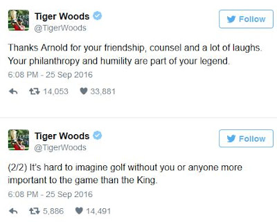 tiger woods tribute to arnold palmer
