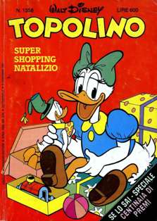 Topolino 1358 - 6 Dicembre 1981 | ISSN 1120-611X | CBR 215 dpi | Settimanale | Fumetti Classici | Universo Disney
Numero volumi : IN CORSO
Topolino apparve in Italia il 30 marzo 1930, quando sul n.13 del settimanale torinese Illustrazione del Popolo, diretto da Lorenzo Gigli, fu pubblicata la prima striscia disegnata da Ub Iwerks e intitolata Le avventure di Topolino nella giungla. Due anni dopo si ha il primo libro illustrato italiano con le sue immagini: Sua Altezza Reale il Principe Codarello e, poco più tardi, il 31 dicembre 1932, esce il primo numero di Topolino in formato giornale, edito da Nerbini.
Sulla falsariga del celebre Corriere dei Piccoli, anche Topolino si presentava ai lettori con periodicità settimanale e si apriva con una breve storia in cui le didascalie sono scritte in rima e realizzata da Giove Toppi, che divenne quindi il primo autore Disney italiano. Sul settimanale della Nerbini, comunque, trovano spazio soprattutto le strisce e le tavole realizzate da Floyd Gottfredson. In queste storie vengono anche introdotte delle didascalie in rima, scritte dal primo direttore della rivista, Paolo Lorenzini (detto Collodi Nipote in quanto nipote di Carlo Collodi), e viene anche assegnato il nome definitivo alla spalla di Topolino, ovvero quel Pippo un po' lunatico e un po' svampito che sui libri della Salani veniva ancora chiamato Medoro.
Nerbini non si era assicurato correttamente i diritti di pubblicazione: quando aveva varato la sua rivista, infatti, si era rivolto al Consorzio Cinematografico E.I.A., il distributore dei cortometraggi di Topolino, quando in realtà i diritti per le riviste erano stati dati in mano al giornalista Guglielmo Emanuel dallo stesso Disney. Per cui, per un paio di numeri, la testata passò da Topolino a Topo Lino, per poi riprendere la nota testata con il n.7. Il Topolino Giornale era formato da otto pagine e non conteneva solo storie a fumetti Disney ma anche storie non-Disney che anzi erano di solito la maggioranza delle storie presenti in un numero.
Il numero 137 del Topolino Giornale, dell'11 agosto 1935, segna il passaggio di consegne da Nerbini alla Mondadori. Il fascismo, tuttavia, causò dei problemi al giornale. Dal 1938, il Min.Cul.Pop. (Ministero della Cultura Popolare) impone alla stampa di non editare più i protagonisti del fumetto popolare americano. Il solo Topolino è risparmiato, e così il suo logo e il suo personaggio possono continuare ad esistere nelle edicole italiane, ma in piena seconda guerra mondiale, a partire dal n.476 del 27 gennaio 1942, anche il settimanale è costretto a cedere alle restrizioni. Lo sostituisce Tuffolino, un ragazzetto dalle medesime caratteristiche fisiche, disegnato dal grande illustratore Pierlorenzo De Vita. Con la fine del fascismo, le avventure di Topolino poterono di nuovo essere pubblicate.
Alla fine degli anni quaranta, però, i giornali a fumetti che pubblicavano storie a puntate di non più di due tavole ad episodio erano irrimediabilmente in crisi, e così lo stesso Topolino, le cui vendite erano di gran lunga calate rispetto al periodo d'oro. Mondadori, però, non poteva rinunciare alla rivista da edicola per non perdere i ricchi diritti delle pubblicazioni da libreria, così decise un doloroso ma necessario cambio di formato e periodicità. Nel 1949 nasce così il periodico a fumetti Topolino formato libretto, all'inizio con cadenza mensile, quindi quindicinale e, infine, settimanale, fino a giungere a oggi al suo sessantesimo anniversario e con oltre 3000 numeri usciti, ricchi di storie tra le più famose, con autori da Carl Barks a Romano Scarpa, da Floyd Gottfredson a Giovan Battista Carpi e così via.