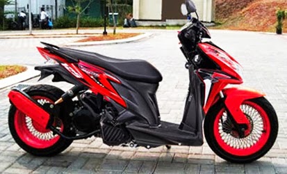  Modifikasi  Honda Vario  Techno 125  Velg Jari  Jari  Terbaru