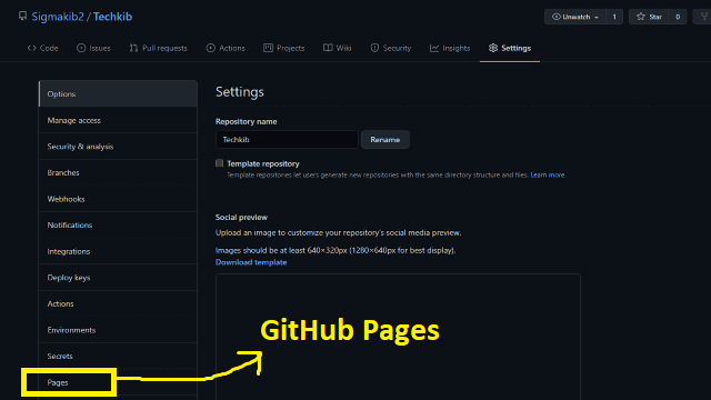 github pages