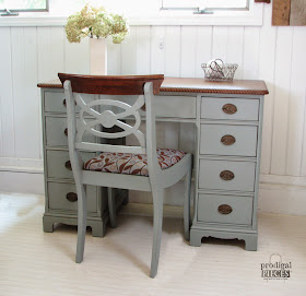 An Antique Desk Makeover by Prodigal Pieces via http://www.prodigalpieces.com