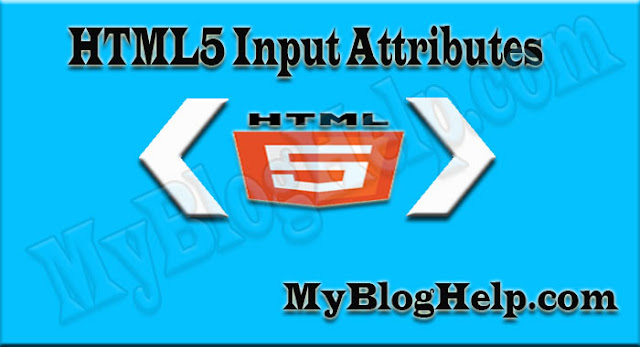 html5 input attributes