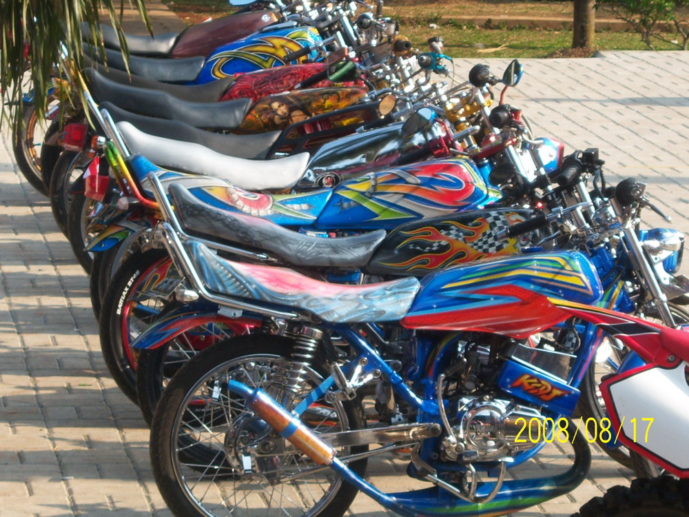 Gambar modifikasi motor: : rx king airbrush