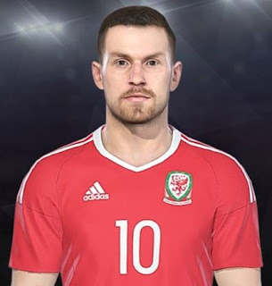 PES 2018 Faces Aaron Ramsey by Facemaker Ahmed El Shenawy