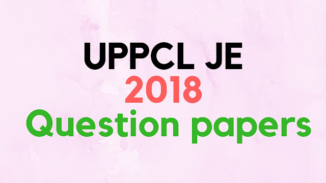 UPPCL JE Question Papers