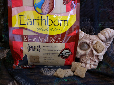 Earthborn Holistic bison meal grain-free poultry-free egg-free dog cookies