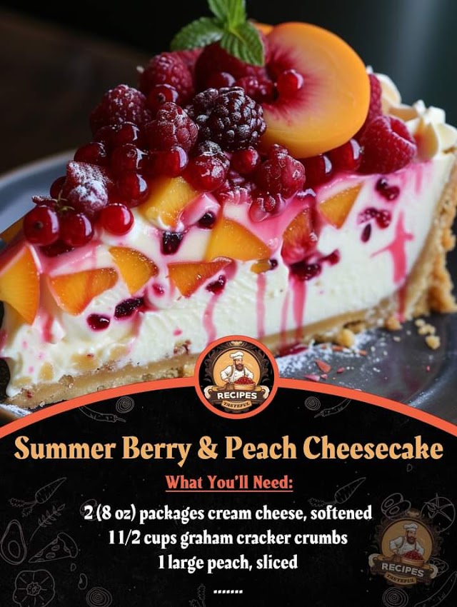 Bask in the glory of summer flavors with our Summer Berry and Peach Cheesecake. A slice of this is a slice of paradise! 