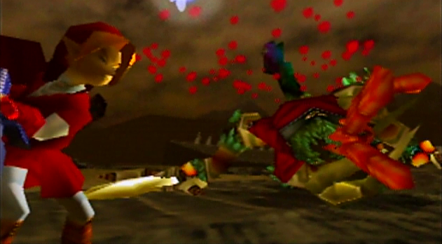 Red Blood Coming from Ganon in Final Fight