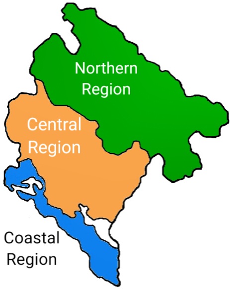 Pembagian Region Montenegro