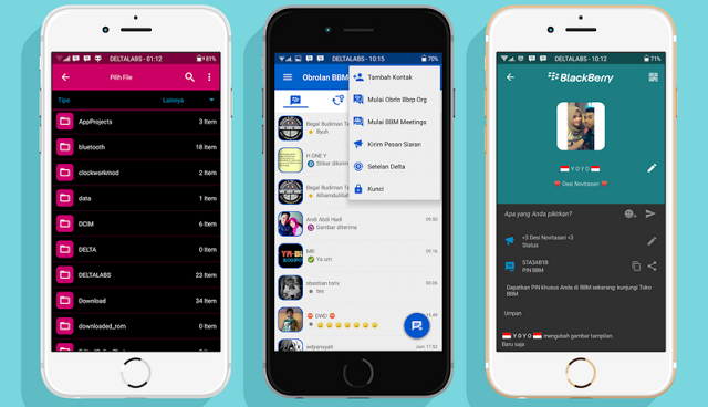 BBM MOD Deltalabs v2.9.0.51 APK (Free Sticker)