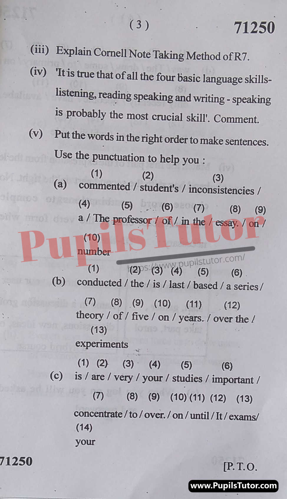 Free Download PDF Of M.D. University M.A. [English] First Semester Latest Question Paper For Essentials Of Writing Subject (Page 3) - https://www.pupilstutor.com