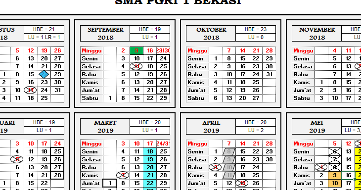 Pengertian, Contoh Kalender Akademik Jawa Barat 2018/2019 ...