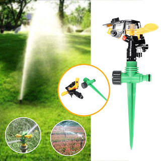 1/2" 360°Rotary Irrigation Sprayer Sprinkler For Garden Yard Lawn