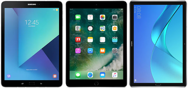 Samsung Galaxy Tab S3 vs Apple iPad 9.7 vs Huawei MediaPad M5 10