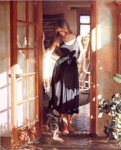 American Watercolor painter-"Steve Hanks" 1949