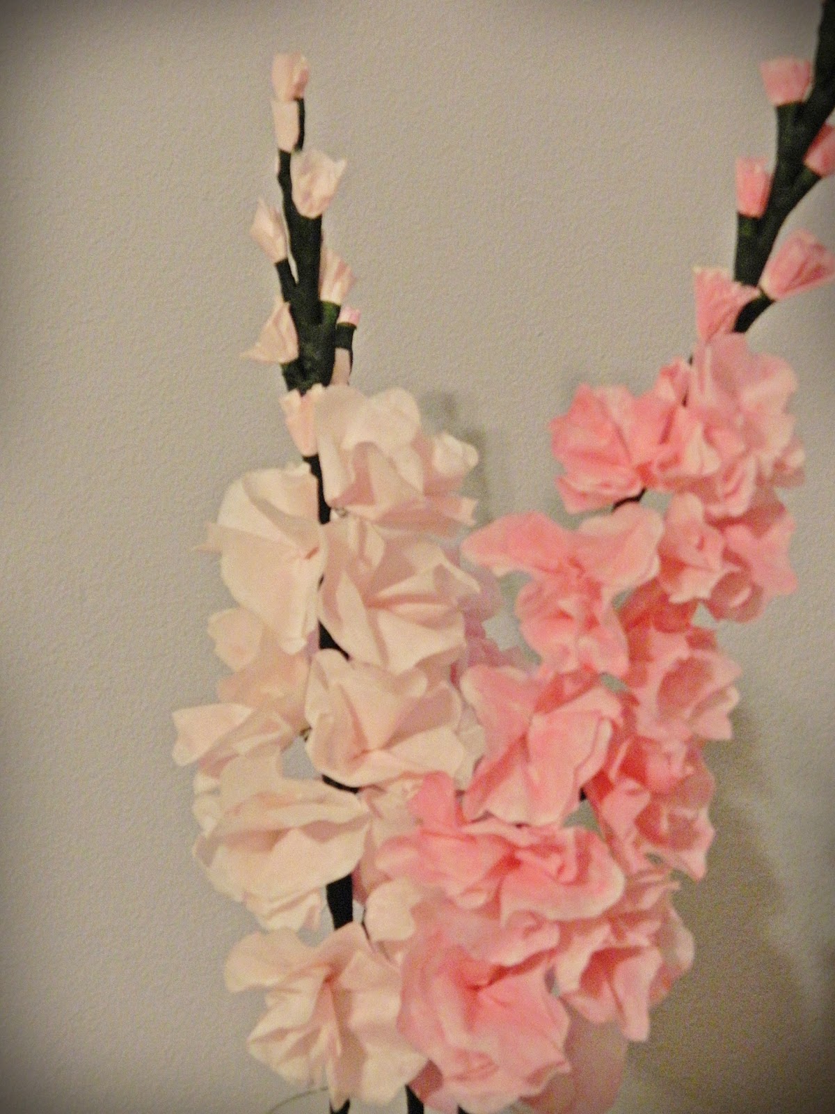 Paper Pendulum: Coffee Filter Gladioli