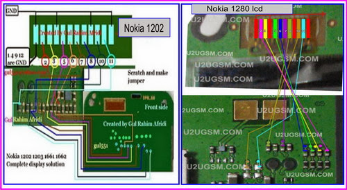 Nokia 1202,1280 Kerusakan2 yg disebabkan oleh LCD