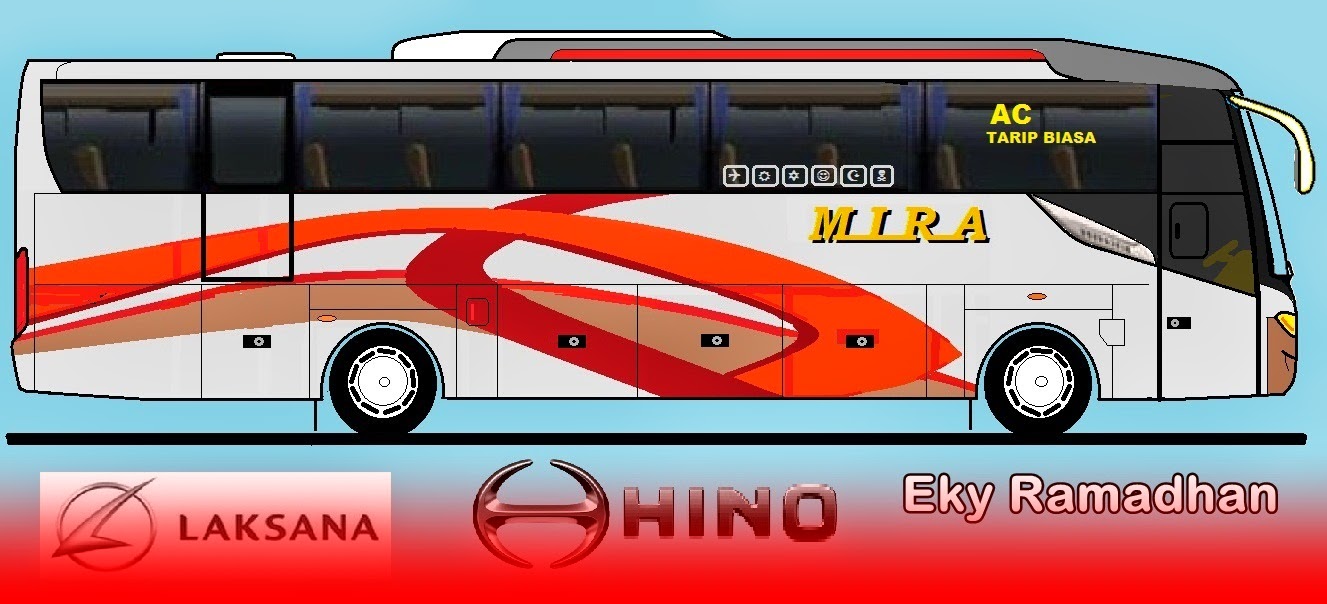 Gambar Animasi Mobil Bus