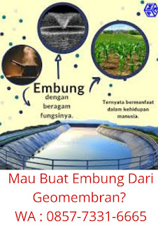0857-7331-6665 Terima Jasa Pemasangan, Jual Beli Bahan Geomembran Untuk Tambak Udang,Embung, Limbah Dan Danau Buatan Di  Surabaya, Sidoarjo, Gresik, Dan Pasuruan
