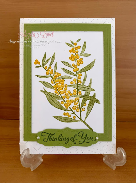 Angela's PaperArts: Stampin Up Brightest Beauty thinking of you card