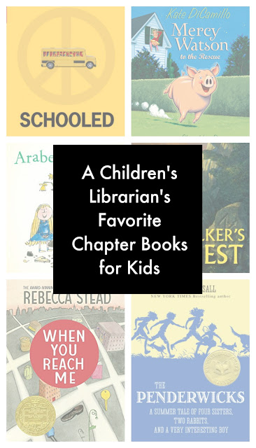 An amazing list of Favorite Chapter Books for Kids from an experienced Children's Librarian.  It includes lots of titles I hadn't heard of before!