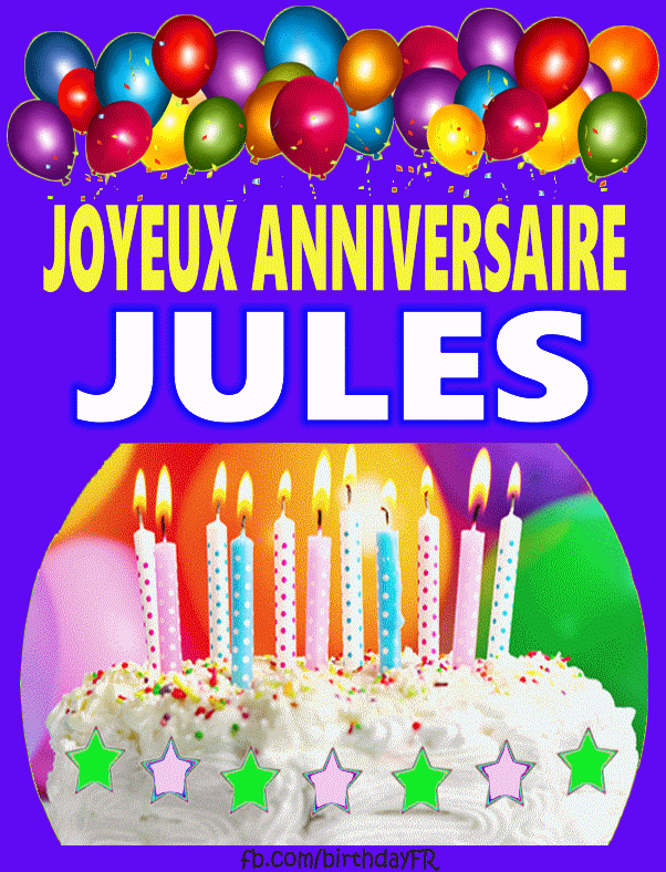 Joyeux Anniversaire Jules Images Gif