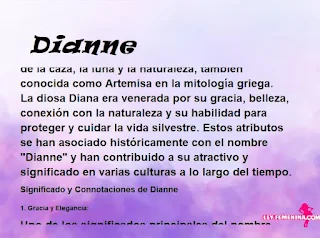 significado del nombre Dianne