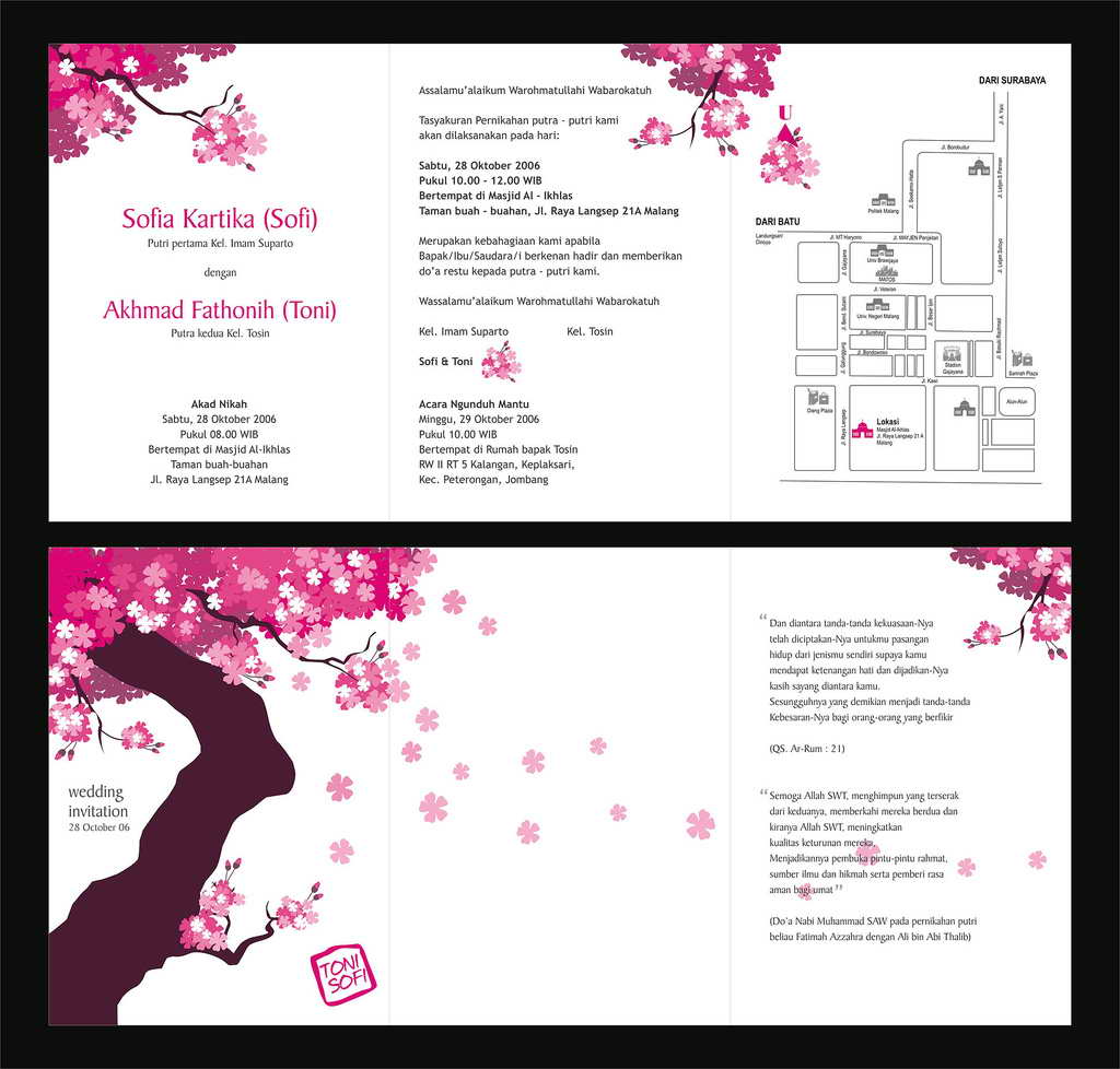 sample wedding invitation design