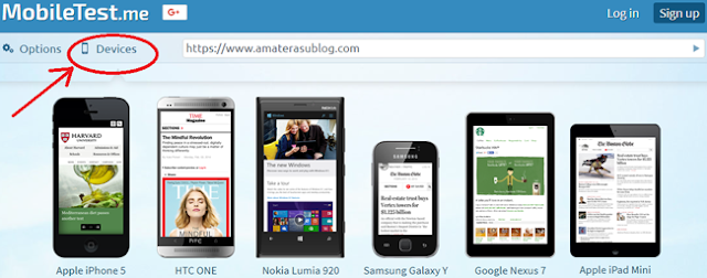 cara melihat tampilan blog/website di berbagai macam versi tampilan perangkat seluler dan tablet