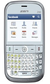 Zen Z80 QWERTY Mobile India