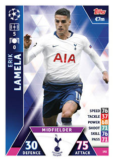 Match Attax UEFA Champions League 2018 2019 Tottenham Hotspur Set