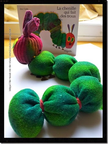 very hungry caterpillar no sew sock craft for kids