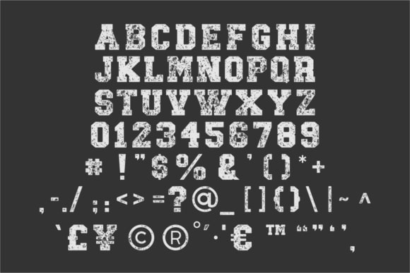 Download Sporty Grunge Font - Display