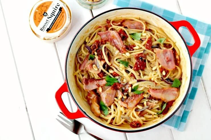 Creamy Brie and Bacon Pasta