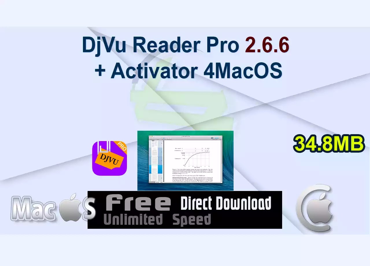 DjVu Reader Pro 2.6.6 + Activator 4MacOS