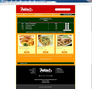 diseño web responsive para Pizzería Pablin