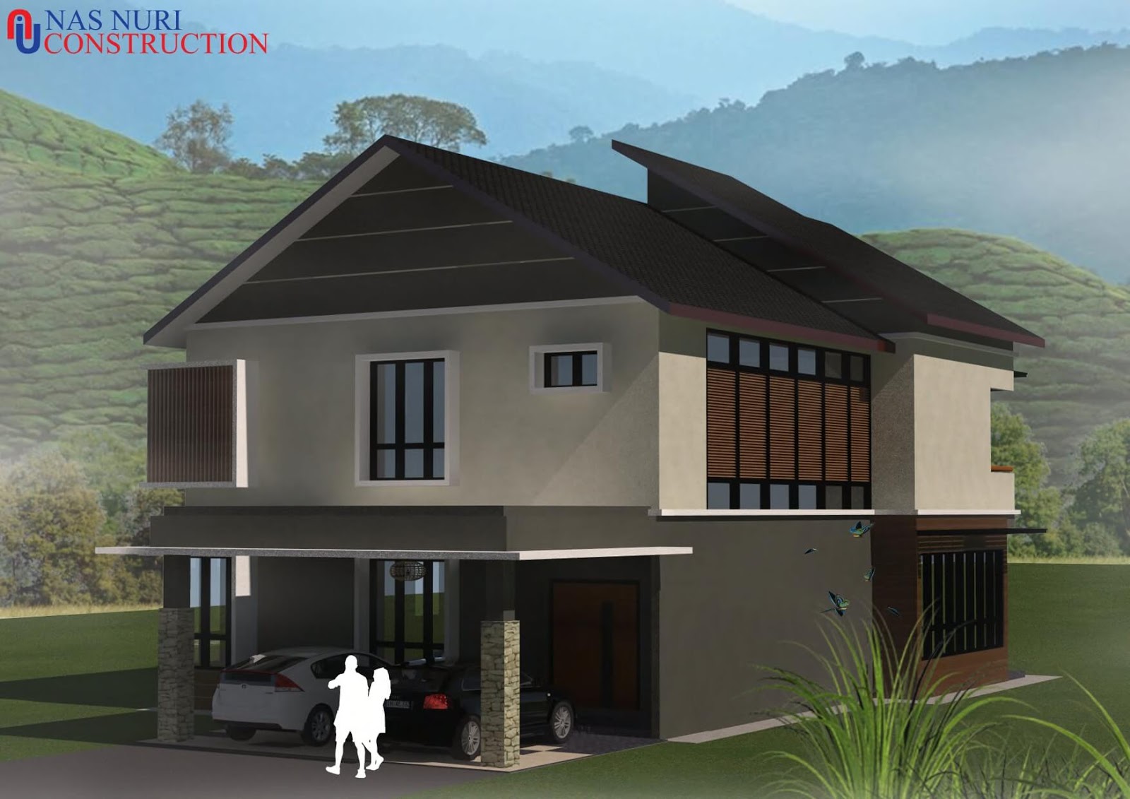 30 Pelan Rumah 1 2 3 Tingkat Percuma Design Banglo Terkini 2021