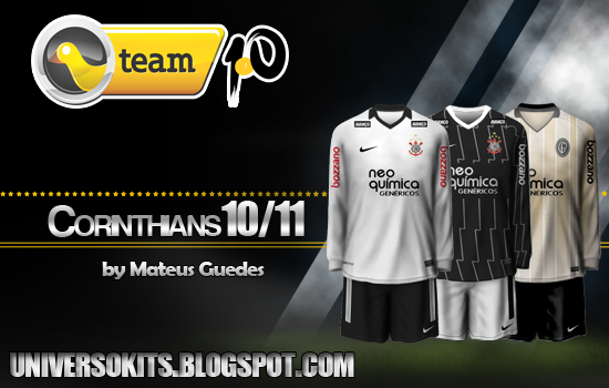 FIFA 11: Kits do Corinthians 2011/2012 + Kit Centenário fifa11 uniformes