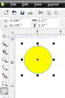  Fungsi ellipse tool pada toolbox corelDraw Fungsi ellipse tool pada toolbox corelDraw dan cara penggunaannya