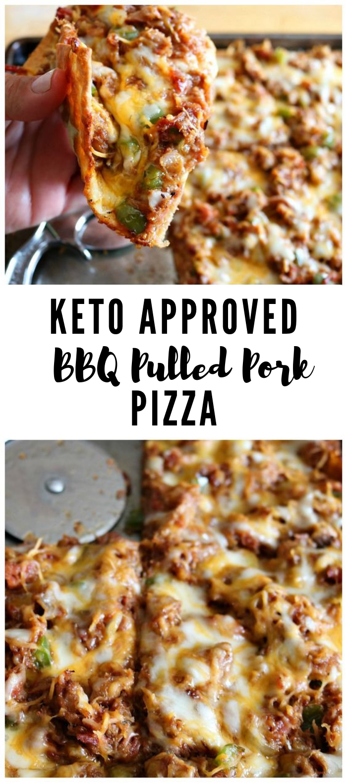 KETO FATHEAD PIZZA- BBQ PULLED PORK #Keto #Pizza