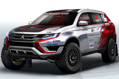 Mitsubishi Outlander PHEV Cross Country Rally 2015 (Rendering) Front Side