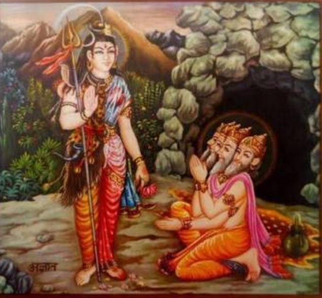 Aradhnariswar form of lord Shiva and goddess parvati