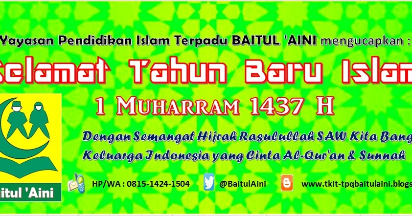 TKIT-TPQ BAITUL 'AINI: Selamat Tahun Baru Islam - 1 