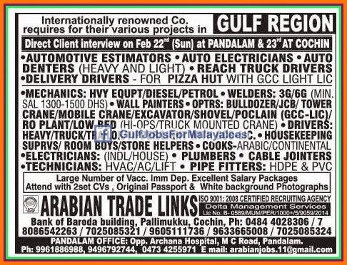 Gulf Region large job vacancies