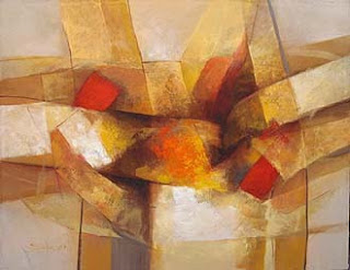 pintura abstracta al óleo