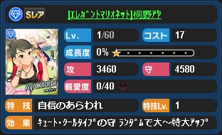 モバマス遅報 Mm特訓ステータス