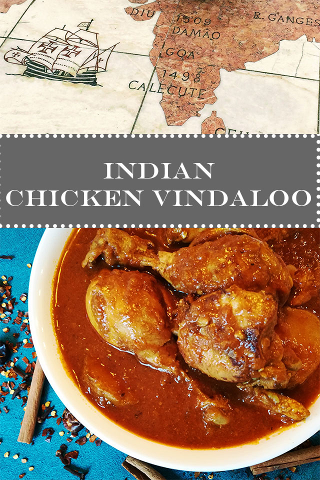 Indian Chicken vindaloo curry, Belem mosaic, Portugal