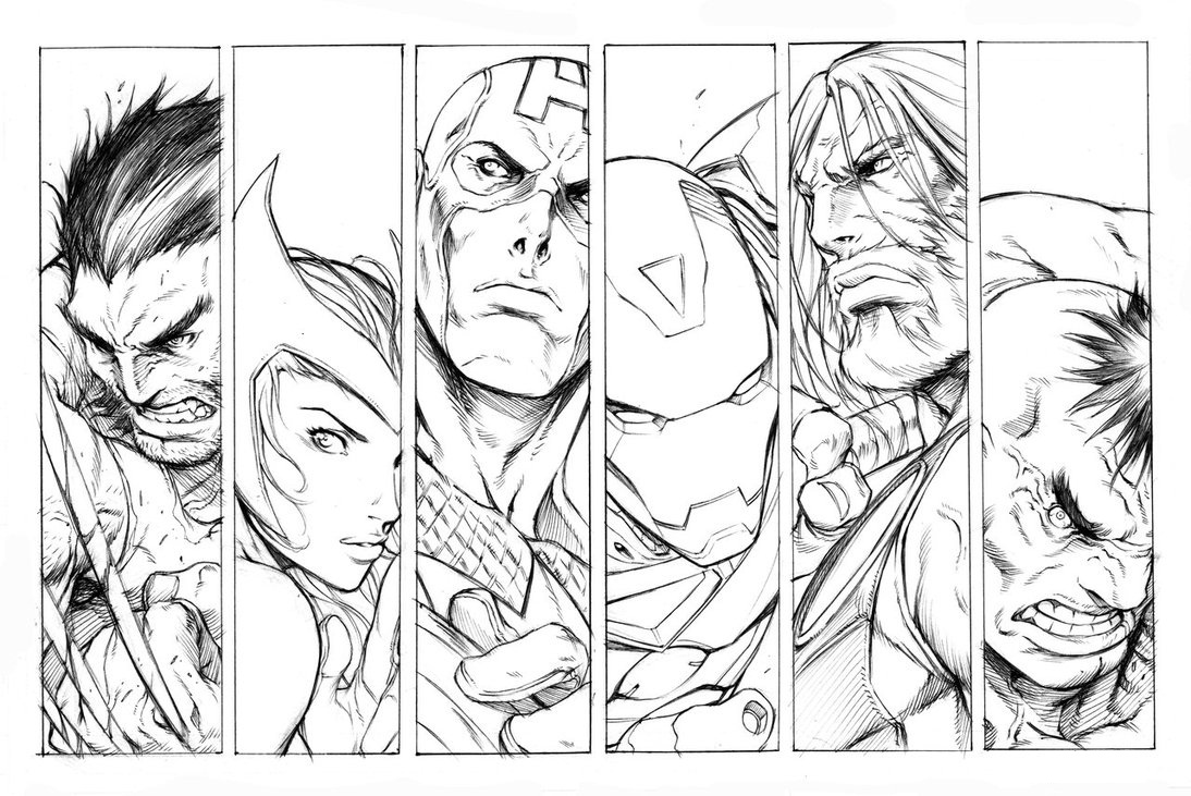 Ultimate Avengers Coloring Pages