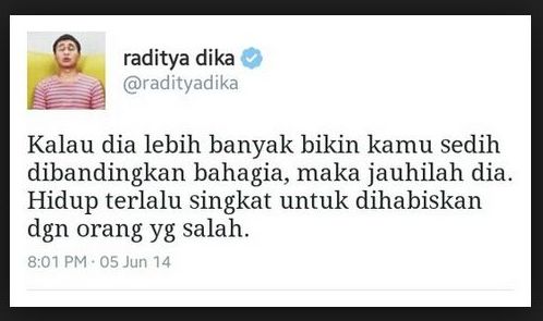 13+ Koleksi Cemerlang Kata Kata Keren Raditya Dika