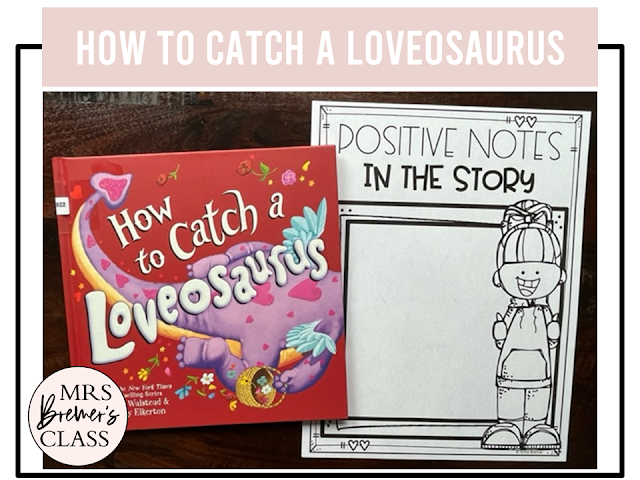 How to Catch a Loveosaurus book activities unit with literacy printables, reading companion activities, and a craft for Kindergarten and First Grade